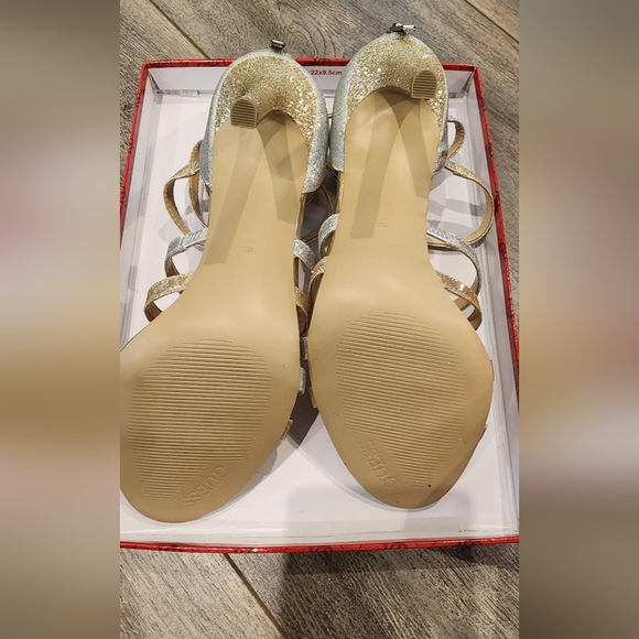 Guess Silver Multi Texture Heels - Picture 5 of 6